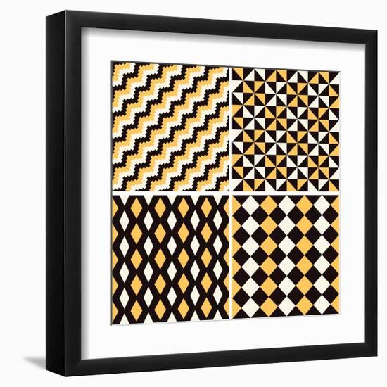 Seamless Pattern-Shonkar-Framed Art Print