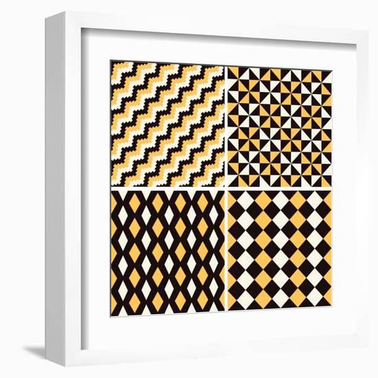 Seamless Pattern-Shonkar-Framed Art Print