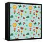 Seamless pattern-Yuliya Drobova-Framed Stretched Canvas