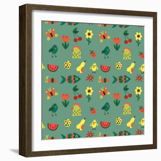 Seamless pattern-Yuliya Drobova-Framed Giclee Print