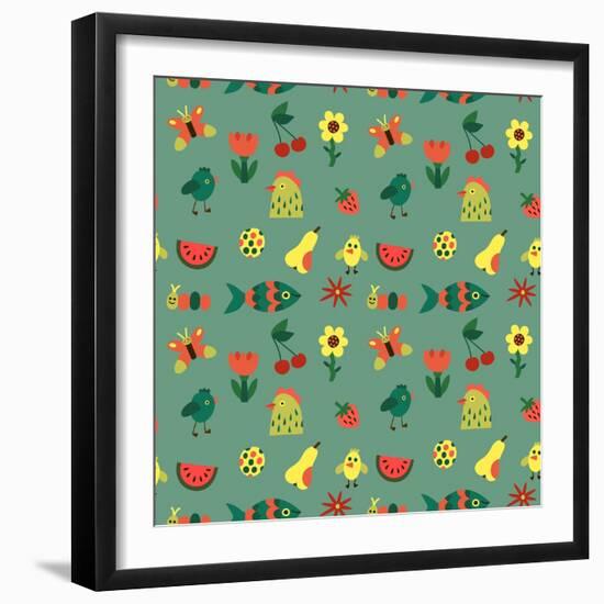 Seamless pattern-Yuliya Drobova-Framed Giclee Print