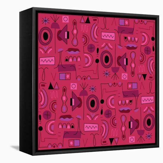 Seamless pattern-Yuliya Drobova-Framed Stretched Canvas