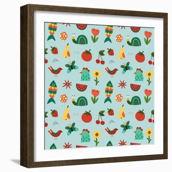 Seamless pattern-Yuliya Drobova-Framed Giclee Print