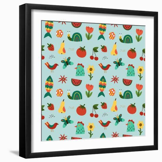 Seamless pattern-Yuliya Drobova-Framed Giclee Print