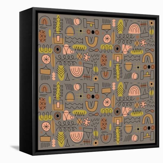 Seamless pattern-Yuliya Drobova-Framed Stretched Canvas