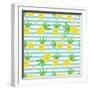 Seamless Pineapple Pattern-626055-Framed Art Print