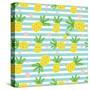Seamless Pineapple Pattern-626055-Stretched Canvas