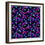 Seamless Retro Geometric Pattern-dukepope-Framed Art Print