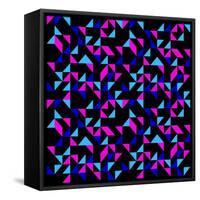 Seamless Retro Geometric Pattern-dukepope-Framed Stretched Canvas