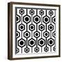 Seamless Retro Pattern-katritch-Framed Art Print