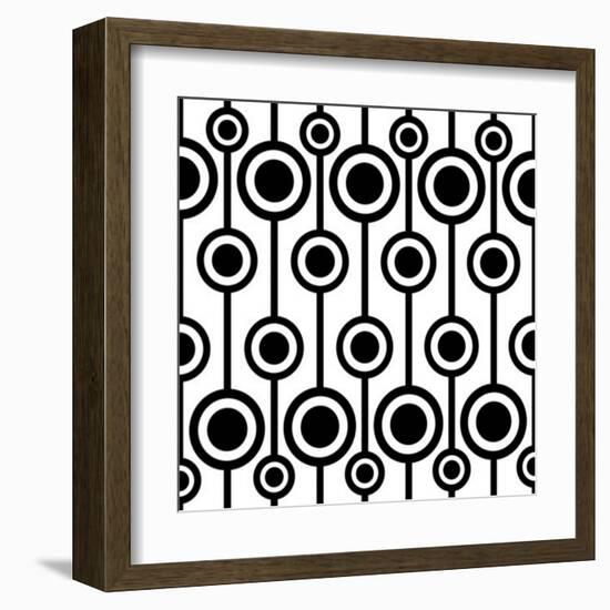 Seamless Retro Pattern-katritch-Framed Art Print