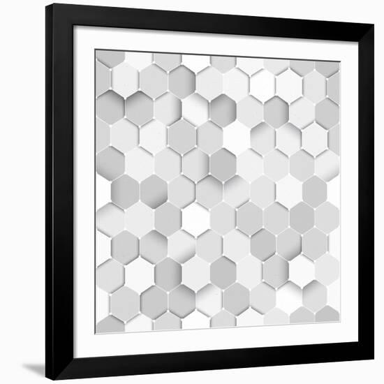 Seamless Sciense Vector Seamless Pattern-yamonstro-Framed Art Print