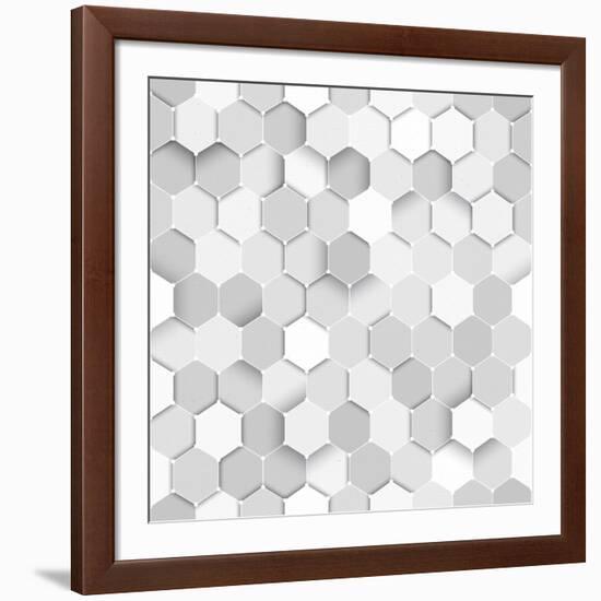 Seamless Sciense Vector Seamless Pattern-yamonstro-Framed Art Print