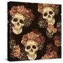 Seamless Skull Pattern-Jallom-Stretched Canvas