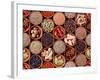 Seamless Texture of Spices on Black Background-Andrii Gorulko-Framed Photographic Print