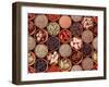 Seamless Texture of Spices on Black Background-Andrii Gorulko-Framed Photographic Print