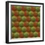 Seamless Texture of Triangles. Illusion Hexagon-Little_cuckoo-Framed Art Print