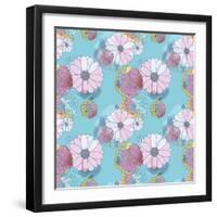 Seamless Vector Floral Texture-lolya1988-Framed Art Print