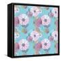 Seamless Vector Floral Texture-lolya1988-Framed Stretched Canvas