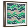 Seamless Vector Waves Texture-ivgroznii-Framed Art Print