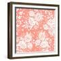 Seamless Vintage Pattern with Decorative Flowers.-Baksiabat-Framed Art Print