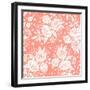 Seamless Vintage Pattern with Decorative Flowers.-Baksiabat-Framed Art Print