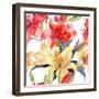 Seamless Wallpaper with Lily Flowers-Ateli-Framed Art Print