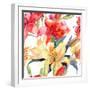 Seamless Wallpaper with Lily Flowers-Ateli-Framed Art Print