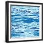 Seamless Water Surface Pattern-Jul land-Framed Art Print