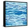 Seamless Water Surface Pattern-Jul land-Framed Stretched Canvas