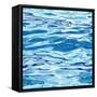 Seamless Water Surface Pattern-Jul land-Framed Stretched Canvas