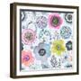 Seamless Watercolor Abstraction Floral Pattern in Vintage Style.-Nikiparonak-Framed Art Print