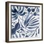 Seamless Watercolor Floral Pattern on Paper Texture. Botanical Background.-Irtsya-Framed Art Print