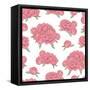 Seamless with Floral Pattern-Sivanova-Framed Stretched Canvas