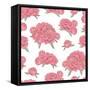 Seamless with Floral Pattern-Sivanova-Framed Stretched Canvas