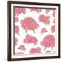 Seamless with Floral Pattern-Sivanova-Framed Art Print