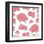 Seamless with Floral Pattern-Sivanova-Framed Art Print