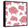 Seamless with Floral Pattern-Sivanova-Framed Stretched Canvas