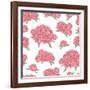 Seamless with Floral Pattern-Sivanova-Framed Art Print