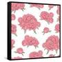 Seamless with Floral Pattern-Sivanova-Framed Stretched Canvas