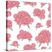 Seamless with Floral Pattern-Sivanova-Stretched Canvas