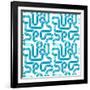 Seamless-aggressor-Framed Art Print