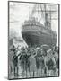 Seamship Singapore Leaving Naples for Second Italian Expedition to Massawa-null-Mounted Giclee Print