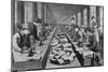Seamstress Assembly Line in Factory-null-Mounted Giclee Print