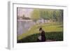 Seamstress, Grande Jatte, A Sunday Afternoon on the Island of La Grande Jatte, c.1884-6-Georges Seurat-Framed Giclee Print