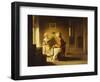 Seamstresses in an Interior-Joseph Bail-Framed Giclee Print