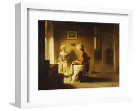 Seamstresses in an Interior-Joseph Bail-Framed Giclee Print