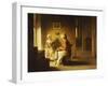 Seamstresses in an Interior-Joseph Bail-Framed Giclee Print