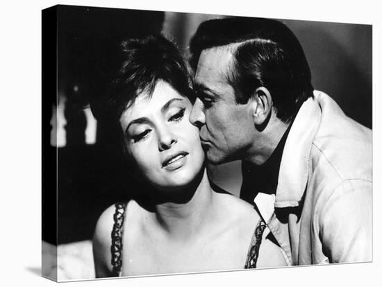 Sean Connery Actor in Scene from Film with Actress Gina Lollobrigida-null-Stretched Canvas