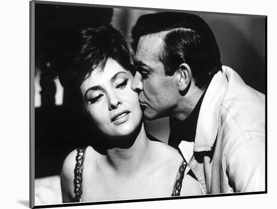 Sean Connery Actor in Scene from Film with Actress Gina Lollobrigida-null-Mounted Photographic Print